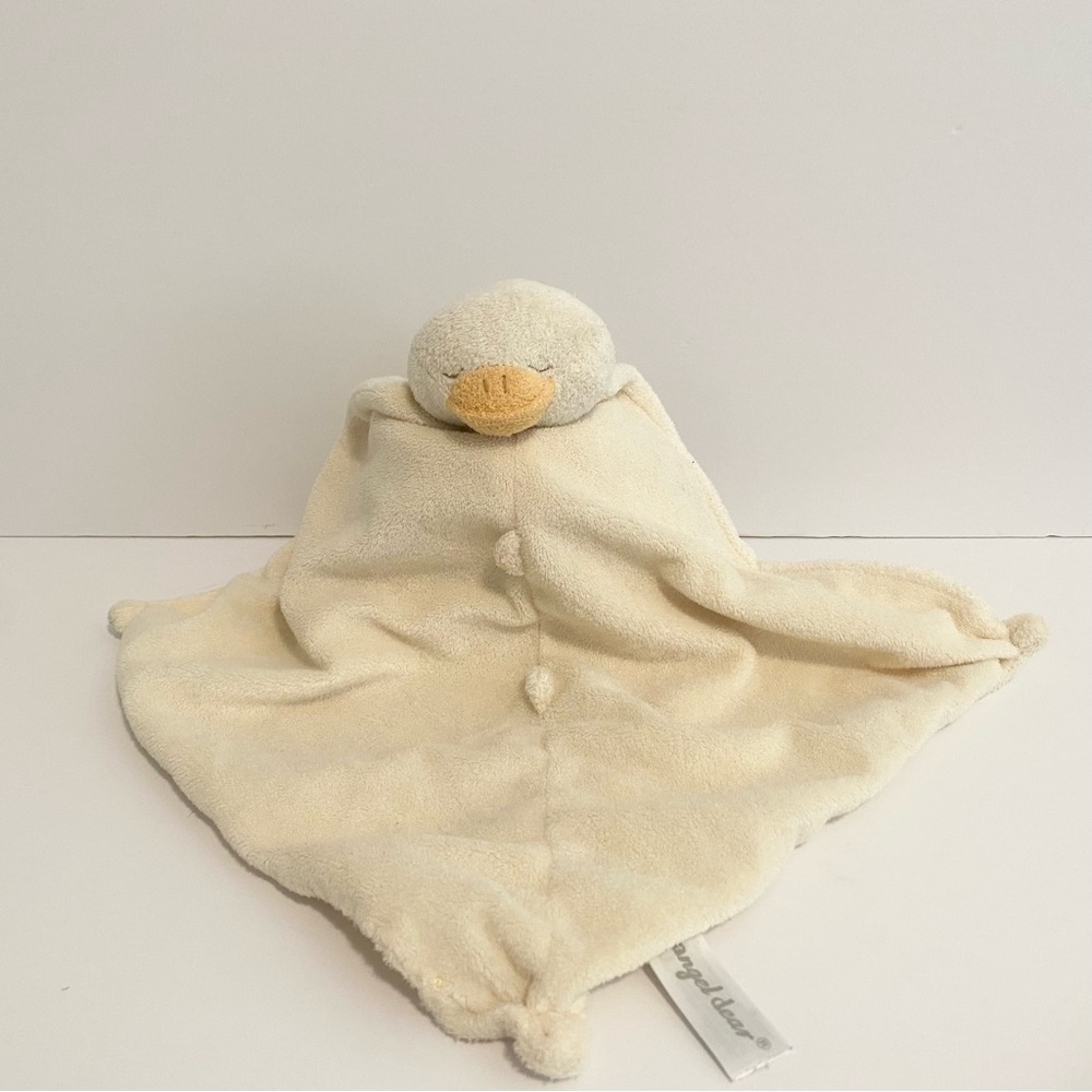Angel Dear Duck Lovey Yellow Baby Plush Security Blanket Soft Cuddle Toy Ducky